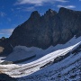 Septembre 2007, fin de l'été et déjà la neige est présente sous le Grand Pic de Belledonne ... moment de répit pour le glacier des Freydannes, il n'a pas fait chaud cette année.